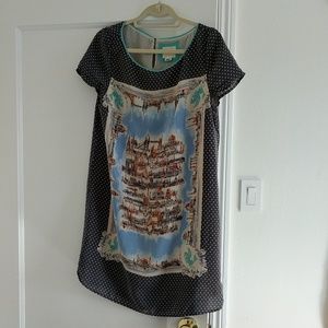 Anthropologie Dresses - Anthropologie silk t-shirt travel dress Anthropologie Dresses - Anthropologie silk t-shirt travel dress